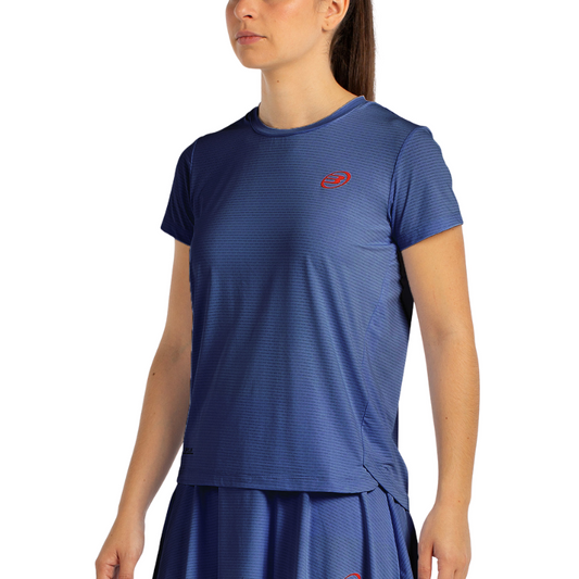 T-shirt Bullpadel Chamuy Bleu Marine Femme