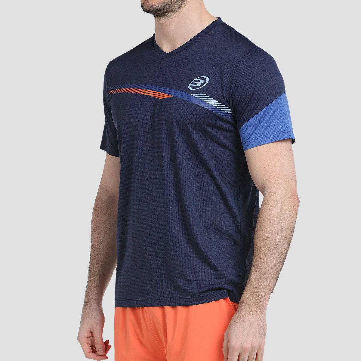 T-shirt Bullpadel Letra Bleu marine