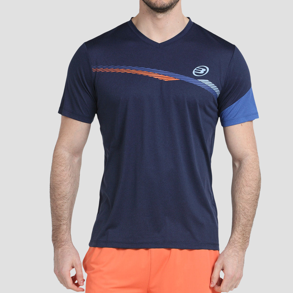 T-shirt Bullpadel Letra Bleu marine