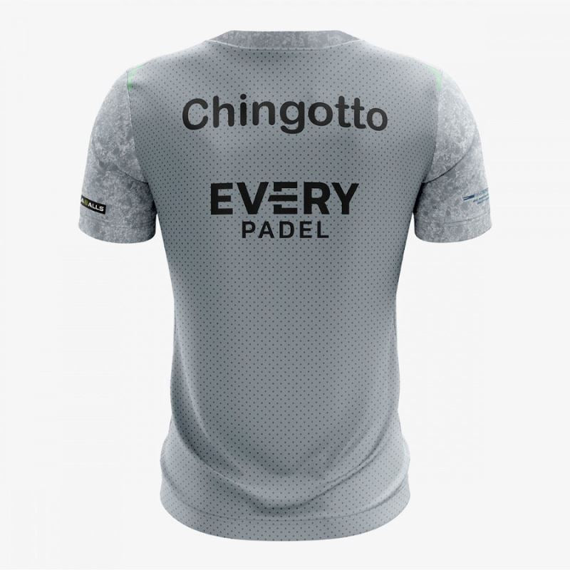 T-shirt Bullpadel Replica Federico Chingotto Markel gris