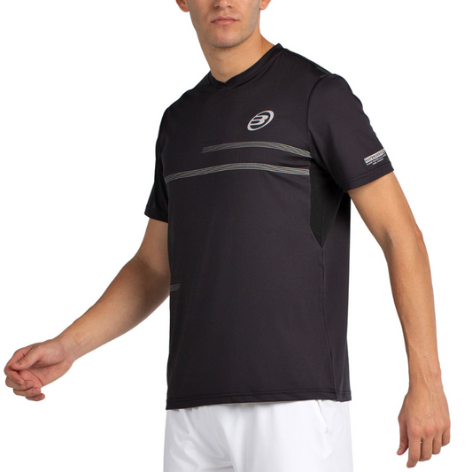 T-shirt Bullpadel Montuno Noir