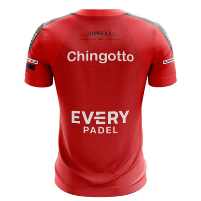 T-shirt Bullpadel Replica Chingotto Odeon Rouge
