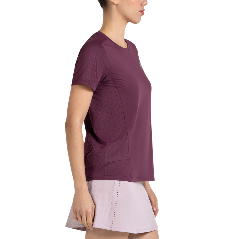T-shirt Bullpadel Omur Rouge Femme