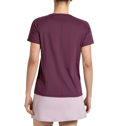 T-shirt Bullpadel Omur Rouge Femme