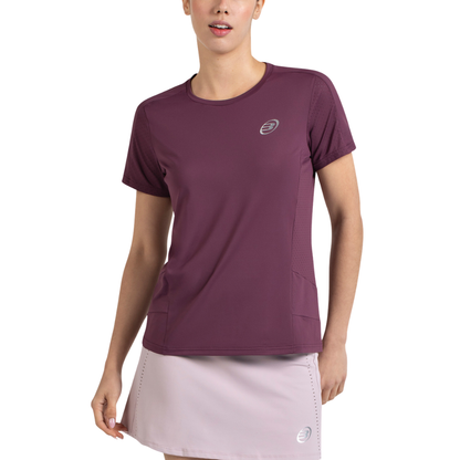 T-shirt Bullpadel Omur Rouge Femme
