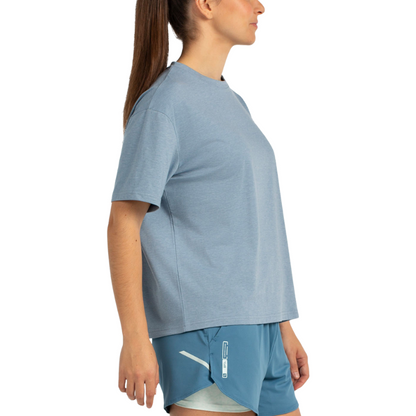 T-shirt Bullpadel Oyeme Bleu Femme
