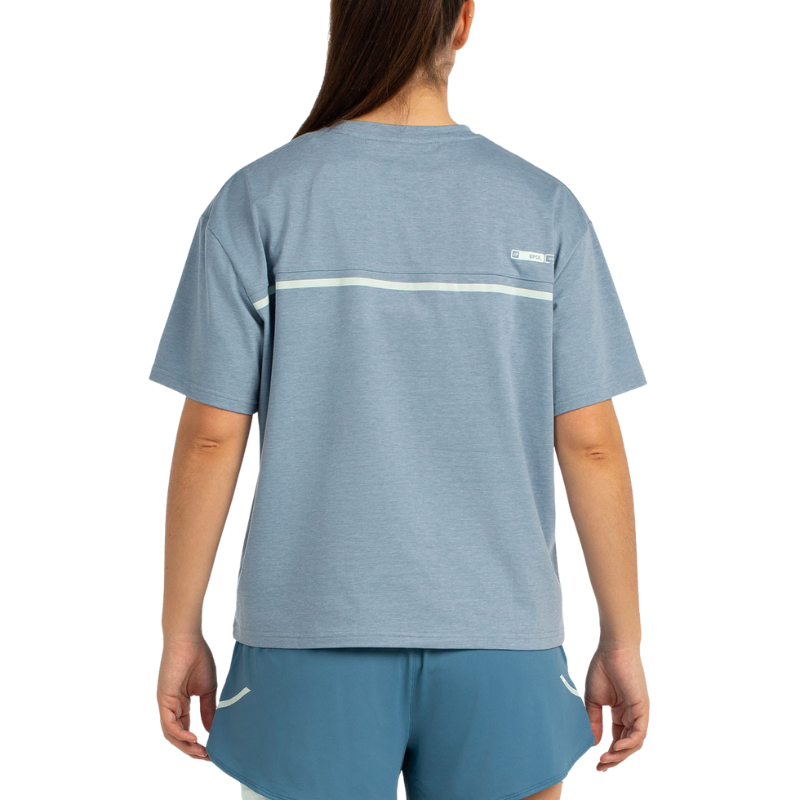 T-shirt Bullpadel Oyeme Bleu Femme