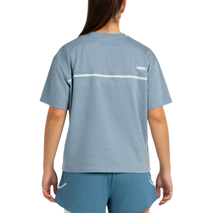T-shirt Bullpadel Oyeme Bleu Femme
