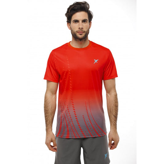 T-shirt Drop Shot Naos Rouge