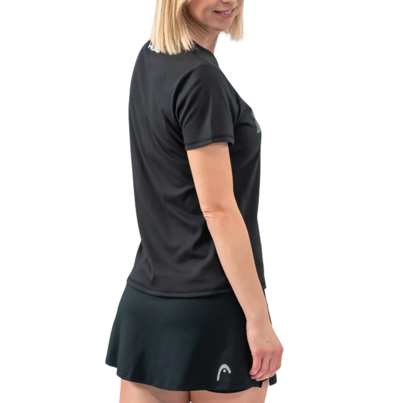 T-shirt Head Padel SPW Noir Femme