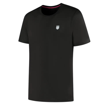 T-shirt K-Swiss Hypercourt Tee Jacquard Noir