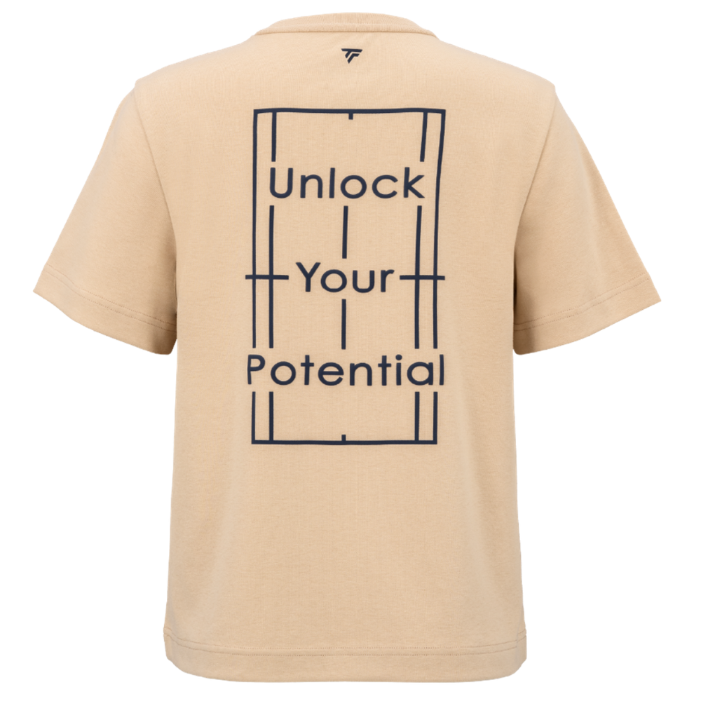 T-shirt Tecnifibre Graphic Tee Beige - Esprit Padel Shop