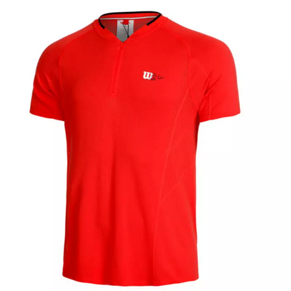T-shirt Wilson Seamless Zip Rouge
