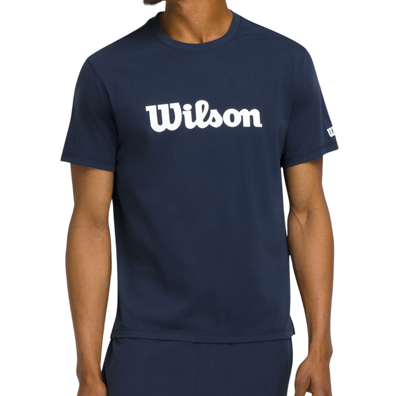 T-shirt Wilson Team Graphic Tee Script Bleu Marine