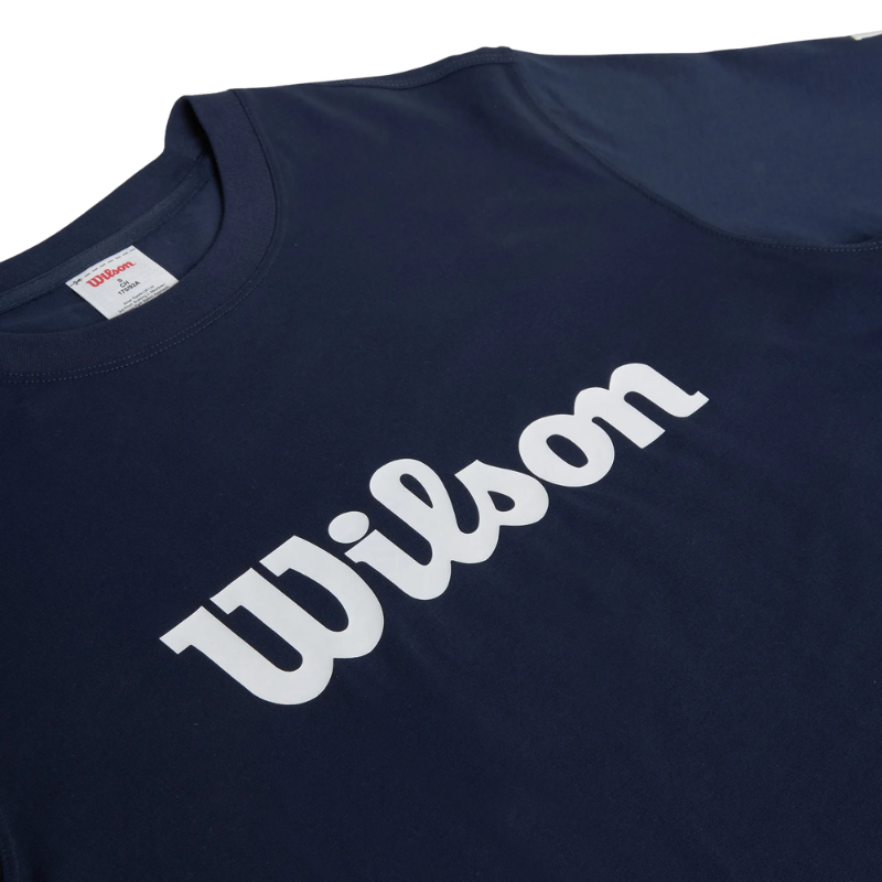 T-shirt Wilson Team Graphic Tee Script Bleu Marine