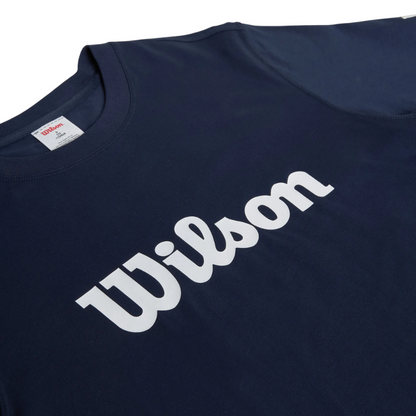 T-shirt Wilson Team Graphic Tee Script Bleu Marine