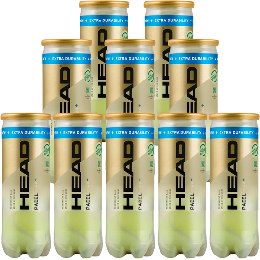 Pack de 10 tubes de balles Head Pro S+