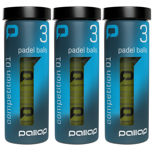 Tripack de 3 balles de padel Pallap Competition 1