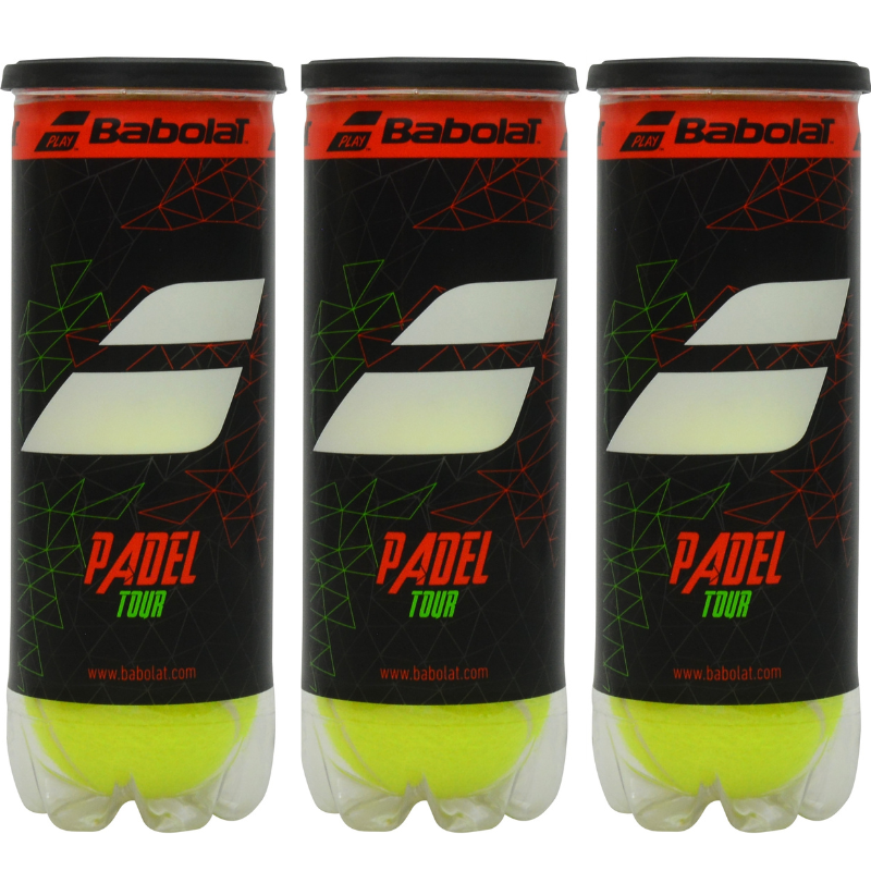 Tripack de 3 balles de padel Babolat Padel Tour