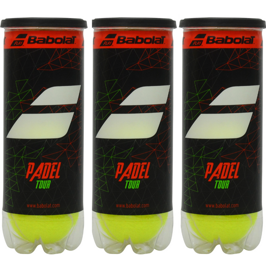 Tripack de 3 balles de padel Babolat Padel Tour