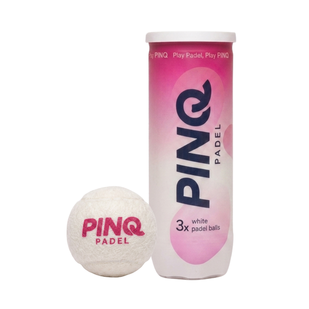 Tube de 3 balles PINQ Padel Blanc - Esprit Padel Shop