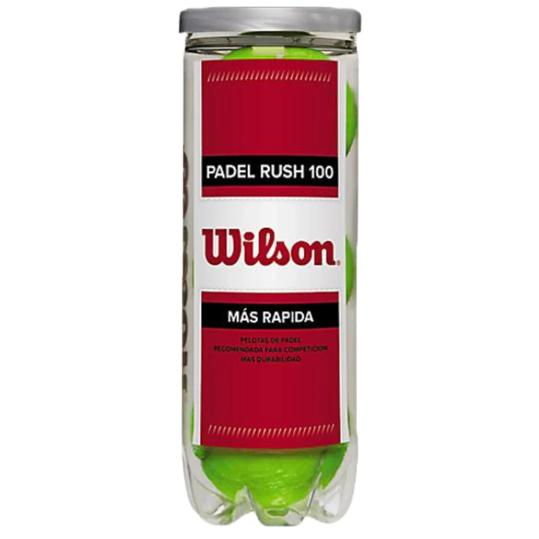 Tube de 3 balles de padel Wilson Padel Rush 100