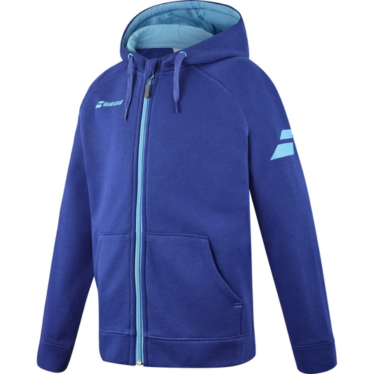 Veste Babolat Exercise Hood Jacket Junior Bleu