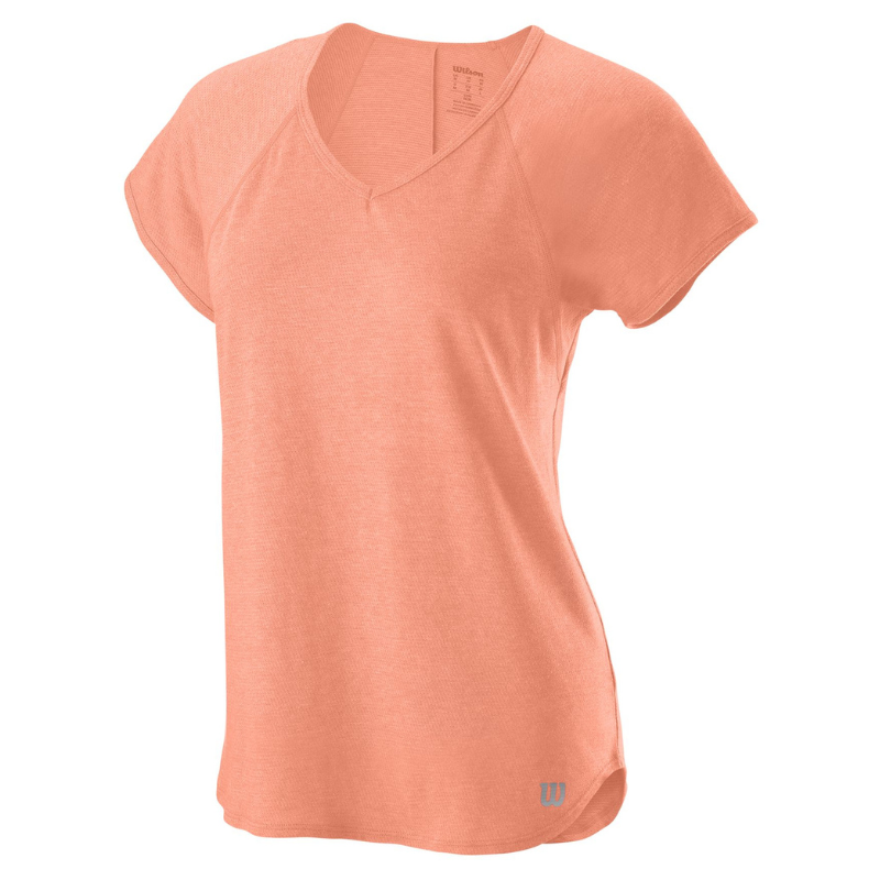 T-shirt Wilson Training V-Neck Femme Rose